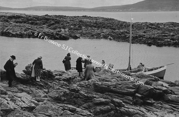 ON THE WAY TO CLARE ISLAND  AT THE BOATS